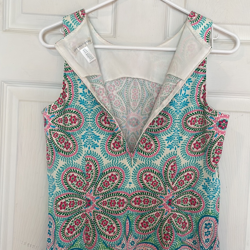 London Times Size 6 Floral Sleeveless Dress - Picture 6 of 10